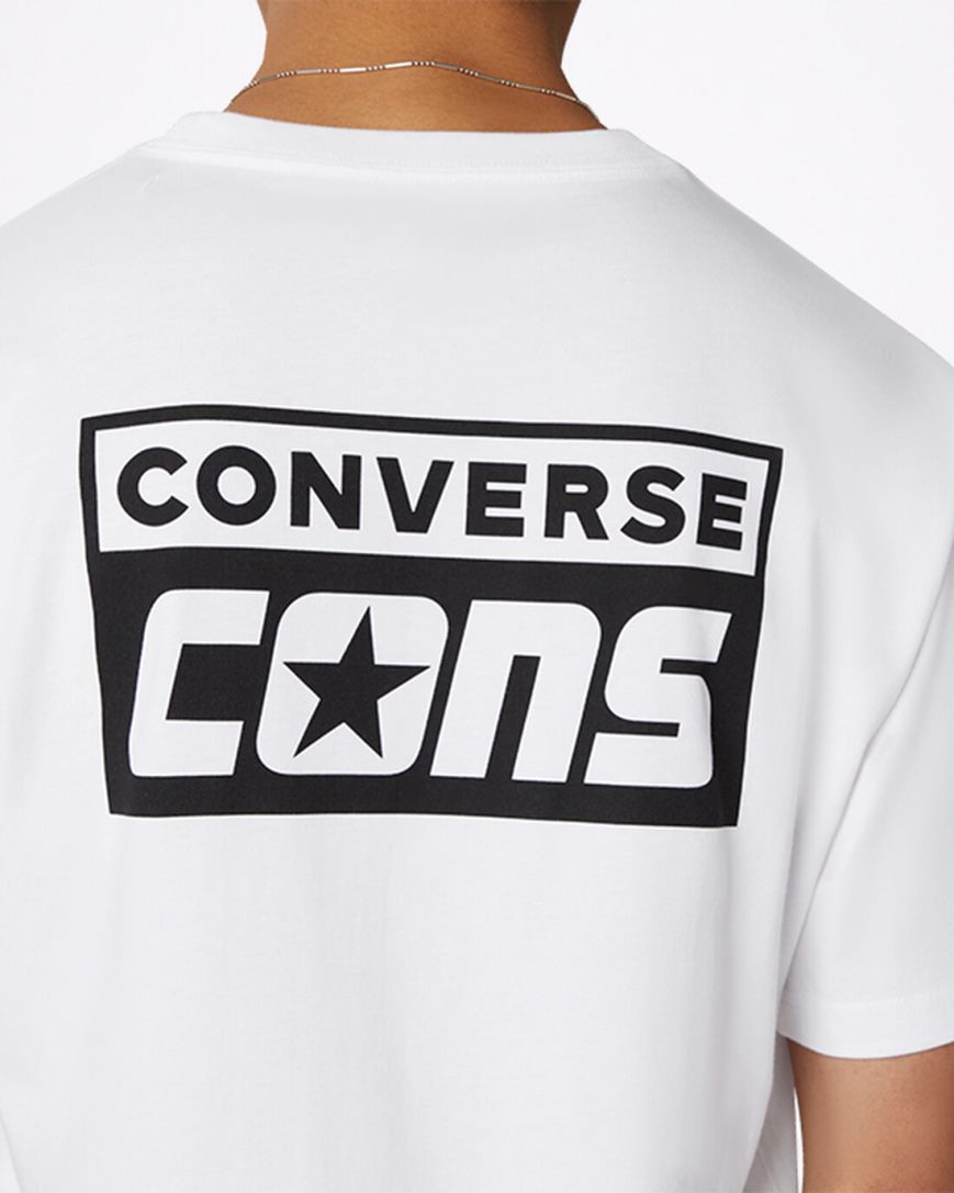 T-Shirts Barbati Converse CONS Grafice Albi | RO AFTG0910